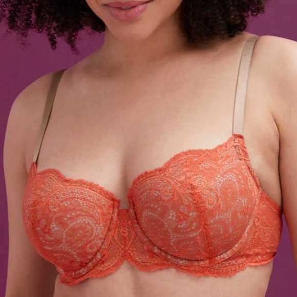NWT thirdlove Lace Balconette Bra in Paprika 38F - Picture 5 of 6